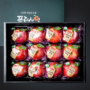 프레샤인 GAP 인증 껍질째 먹는 깨끗한 사과 선물세트, 1개, 3kg(11~12입) 골드박스 특가