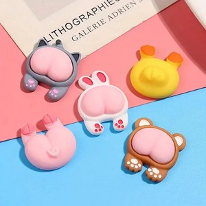러블리팜 냉장고자석 5종 세트, 동물궁뎅이