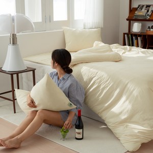 그래이불 국내산 부드러운 듀올가드 알러지케어 침구세트, 버터크림, 이불+베개커버 세트