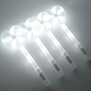 파티공구 LED 하트봉 대, 화이트, 4개
