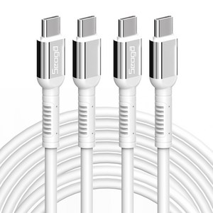서가 메탈 고강도 초고속 충전 케이블 C to C PD 60W, 3m, 화이트, 2개
