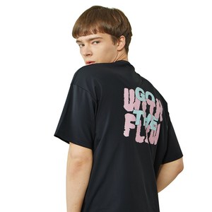 FLOW 루즈핏 반팔 래쉬가드 상의