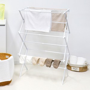 팬물산 이지라이프 양방향 접이식 빨래건조대, 화이트