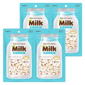 조이펫 강아지 밀크 쿠키 간식, 우유, 100g, 4개