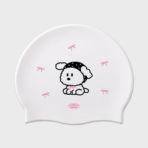 어코랄 실리콘 제작 수영모, 리본퍼피, 1개