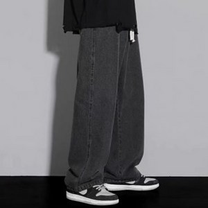 엘쏘 남성용 옴므 세미 와이드 밴딩 청바지 기본