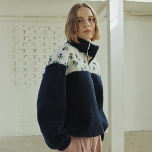 엽페 FLOWER FLEECE ZIP UP