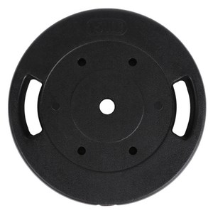 아리프 PVC 코팅 다이나믹 경량 바벨 원판 30mm용, 15kg, 1개, 블랙