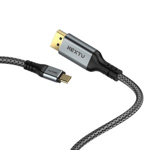 넥스트유 케오좌 UHD 8K USB-C to DP 케이블 ZCDP8432-8K, 1개, 2m