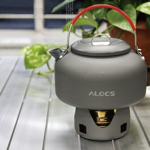 알록스 초경량 미니 주전자 1.4L, 그레이 + 레드, 1개