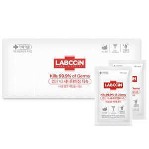 랩신 브이3 새니타이징 티슈 낱개포장형, 100개입, 1개