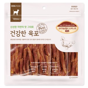 굿데이 강아지 건강한 육포 간식, 360g, 1개, 혼합맛(오리가슴살/고구마) 골드박스 특가
