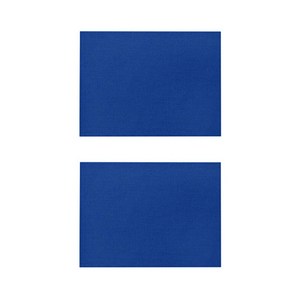 베이직 컬러 방수 린넨 미끄럼방지 플레이스 매트 2P, 005, 32 x 21 cm