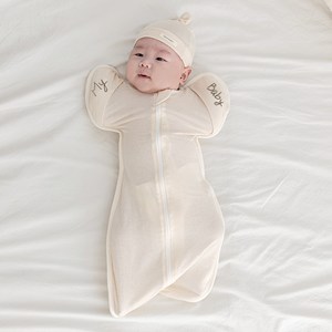 리뗀클로르 신생아용 수피마 나비잠 스와들 보낭형 S