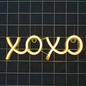 나비다 감성 XOXO 네온사인, 옐로우