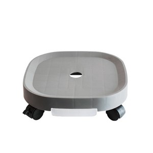 블라비 사각 바퀴 화분받침, 그레이, 1개