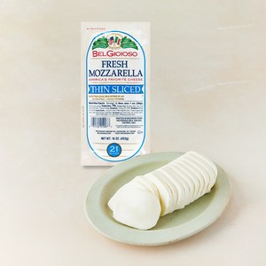 벨지오이오조 모짜렐라 로그 씬 슬라이스, 453g, 1개, 1개입