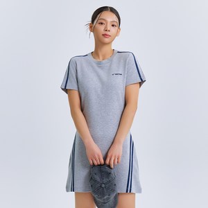 빅터 여성용 다이나믹 테이프 배드민턴 원피스 VT25AOP001F