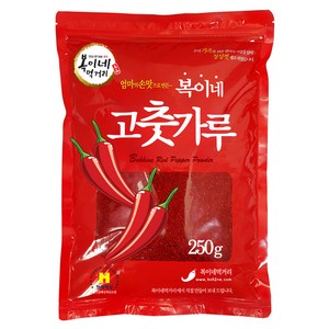 복이네먹거리 중국산 고춧가루 보통맛 찜용 일반, 250g, 1개
