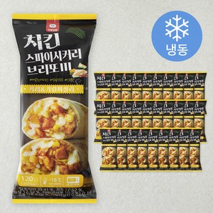천일식품 치킨 스파이시커리 브리또 (냉동), 120g, 30개, 1개입