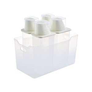 이지앤프리 이지킵 모던 다용도 잡곡 용기 세트 A 1200ml x 4p + 트레이 중 IVORY, 1세트, 4개
