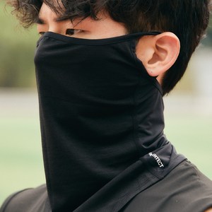 써머텍트 자외선차단 쿨 스포츠 마스크, 블랙, 1개