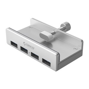 오리코 무전원 4포트 USB3.0 허브 DIY설치형, MH4PU, 실버, 1개