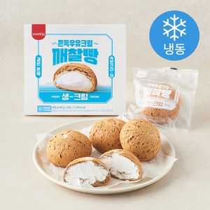 삼립 깨찰빵 쫀득우유크림 (냉동), 100g, 1개, 4개입 골드박스 특가