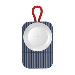 락 마그네틱 애플워치 휴대용 무선 충전기 USB A, 블루