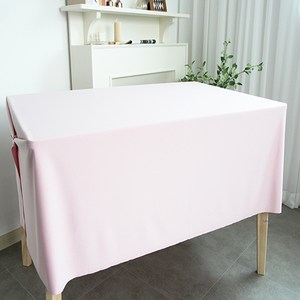 로고앤테이블 행사용 무지 방수 테이블보, 핑크, 220 x 155 cm, 1개
