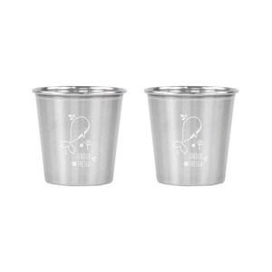 언더더씨 304스텐 심플컵 230ml, 2개
