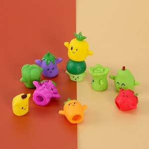 캐스비 플레이 러버 과일야채 손가락 인형, 10개, 1세트