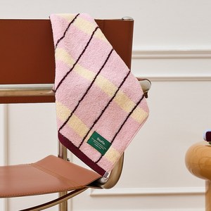 모던하우스 STF 더블체크 30수 코마사 핸드타월 34 x 34 cm 65g, 핑크, 1개