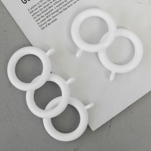 보웰 심플 라운드 커튼링 고리 25mm, 화이트, 12개
