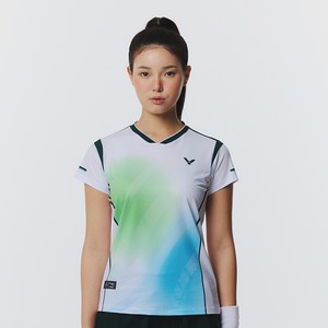 빅터 여성용 ENERGY FUSION 배드민턴 티셔츠 VT26AGW007F