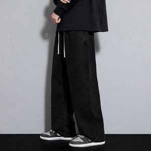 엘쏘 남성용 세미 와이드 밴딩 청바지