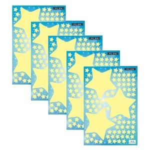 환타스틱스 야광별 스티커 NS-25 5p, 왕별3