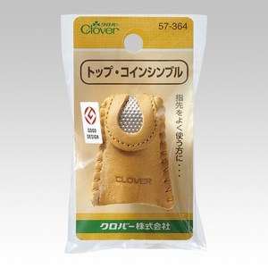 Clover 양면 가죽 골무 57-364, 혼합색상, 1개