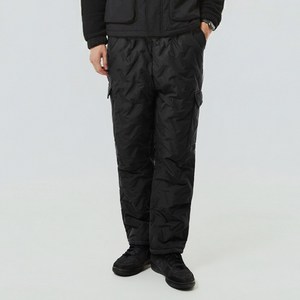 카멜 남녀공용 겨울 방한 패딩 일자 작업복 솜 카고 바지