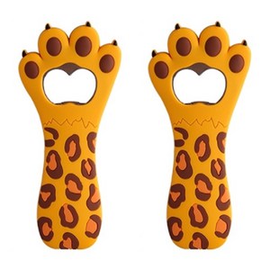 앤티스 패밀리캣 마그네틱 오프너 캣, 옐로우, 2개