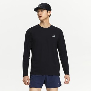 뉴발란스 남성용 MT43150 스포츠 퍼포먼스 스탠다드 핏 긴팔티 NBNDE4P111