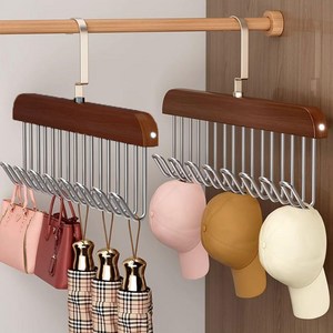 미누네 360도 다용도 회전 옷걸이, 2개, 레트로