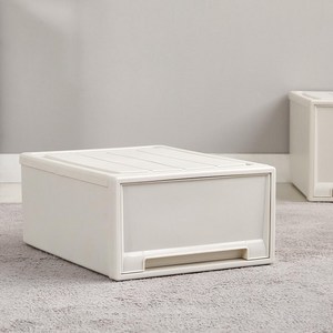 모던하우스 불투명 매트 견고한 적층 서랍수납함 15L D 42cm x W 32.5cm x H 18cm, 아이보리, 1개