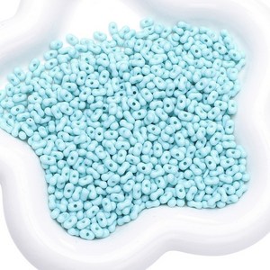 알로데 단색 땅콩 악세서리 DIY 비즈 4 x 6 mm 105p, 05 스카이, 4개