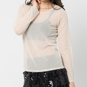 댄스도매 무지망사홀겹티 LDT23700