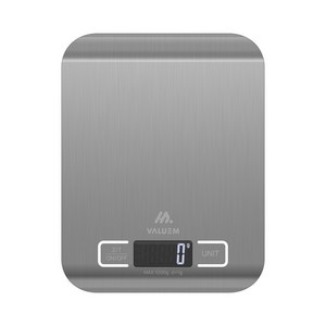 밸류엠 스테인레스 가정용 디지털 전자 저울 1kg, VM-HSC1000, 실버