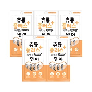 인터펫코리아 츄릅 플러스 짜먹는 유산균 고양이 간식, 연어맛, 60g, 5개