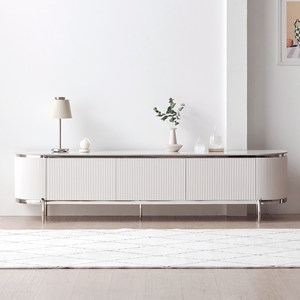 데코라인 프리스틴 세라믹 거실장 방문설치, 화이트