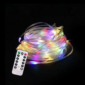 루멘룩스 LED 스트링 반디 전구 USB타입 100p + 전선 + 리모컨 세트, 혼합칼라(전구), 투명(전선), 1세트