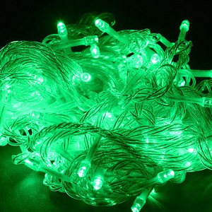 지아이비 LED 은하수전구 288구 DC24V 24m, 투명(선), 초록(전구), 1개